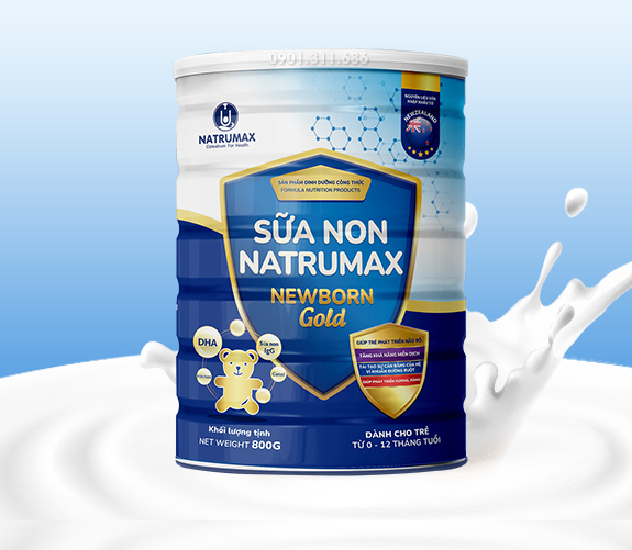 Sữa non Natrumax Newborn Gold công thức mới giúp bé tăng cường sức khỏe
