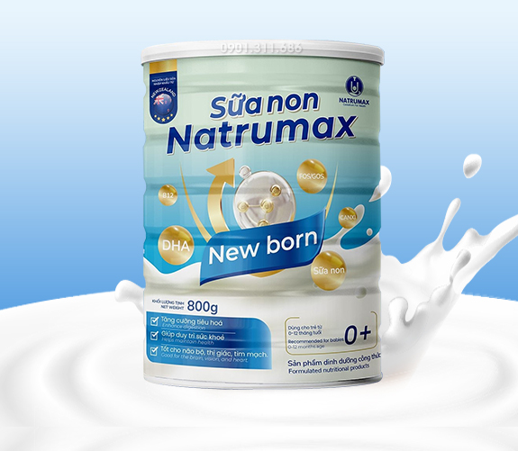 Sữa non Natrumax Newborn dành cho trẻ từ 1 đến 12 tháng tuổi