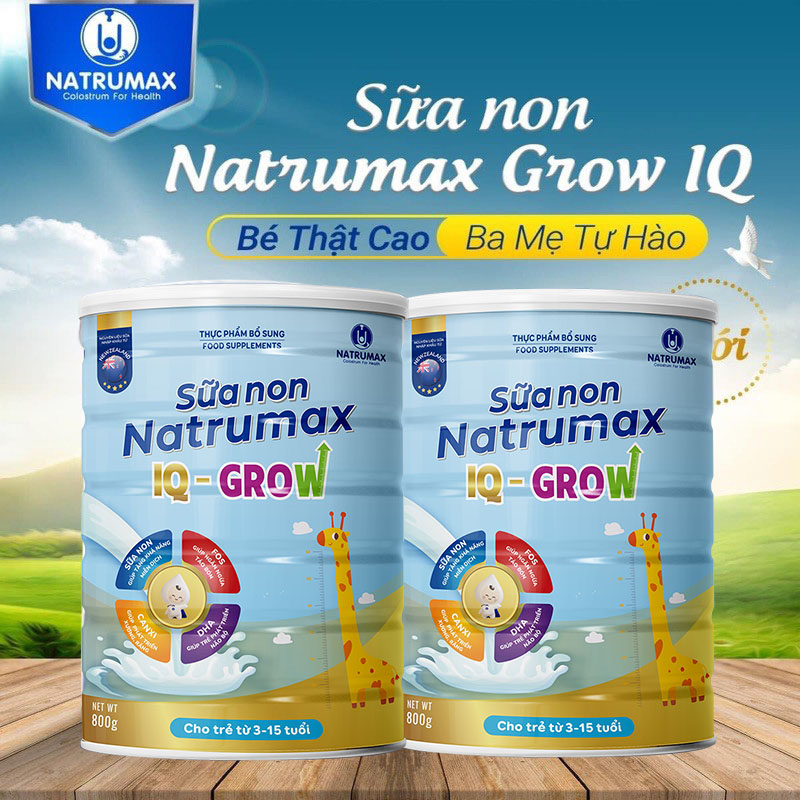 Thành phần sữa non Natrumax Grow IQ1+
