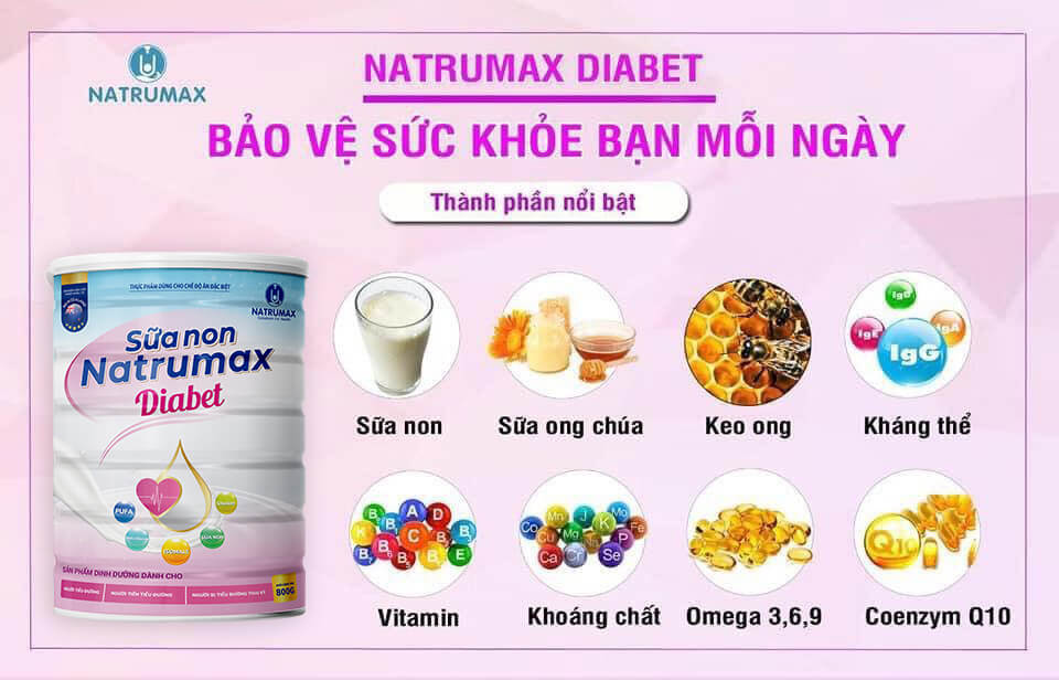 Sữa non Natrumax Diabet mẫu mới