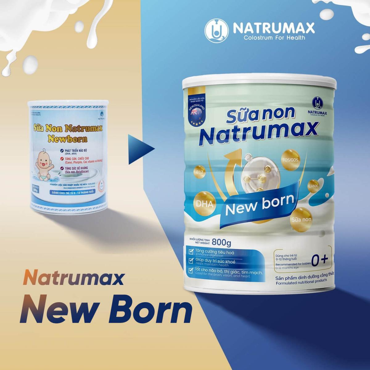 Sữa non Natrumax Newborn mẫu mới