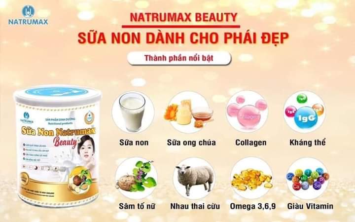 Công dụng của sữa non Natrumax Beauty
